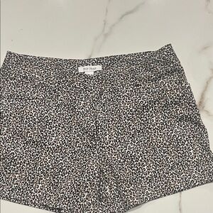 White House Black Market Animal Print Shorts